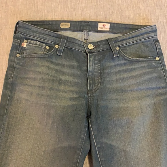 AG  bluish grey skinny straight mid-rise Jeans  27 - Picture 5 of 6